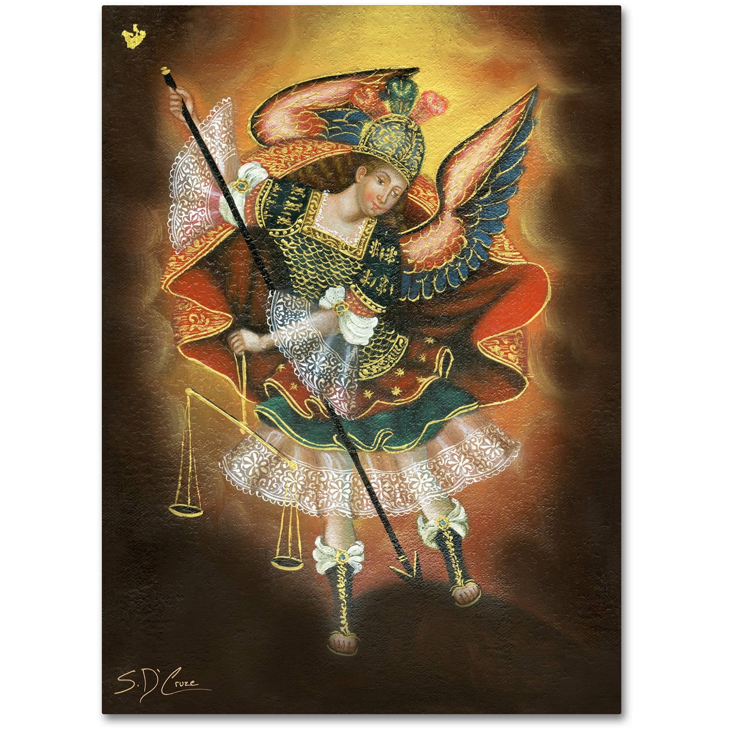 Trademark Fine Art "Angel Gabriel" Canvas Art by Masters Fine Art