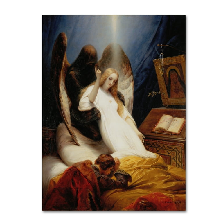 Trademark Fine Art 'Angel Of Death' Canvas Art by Horace Vernet