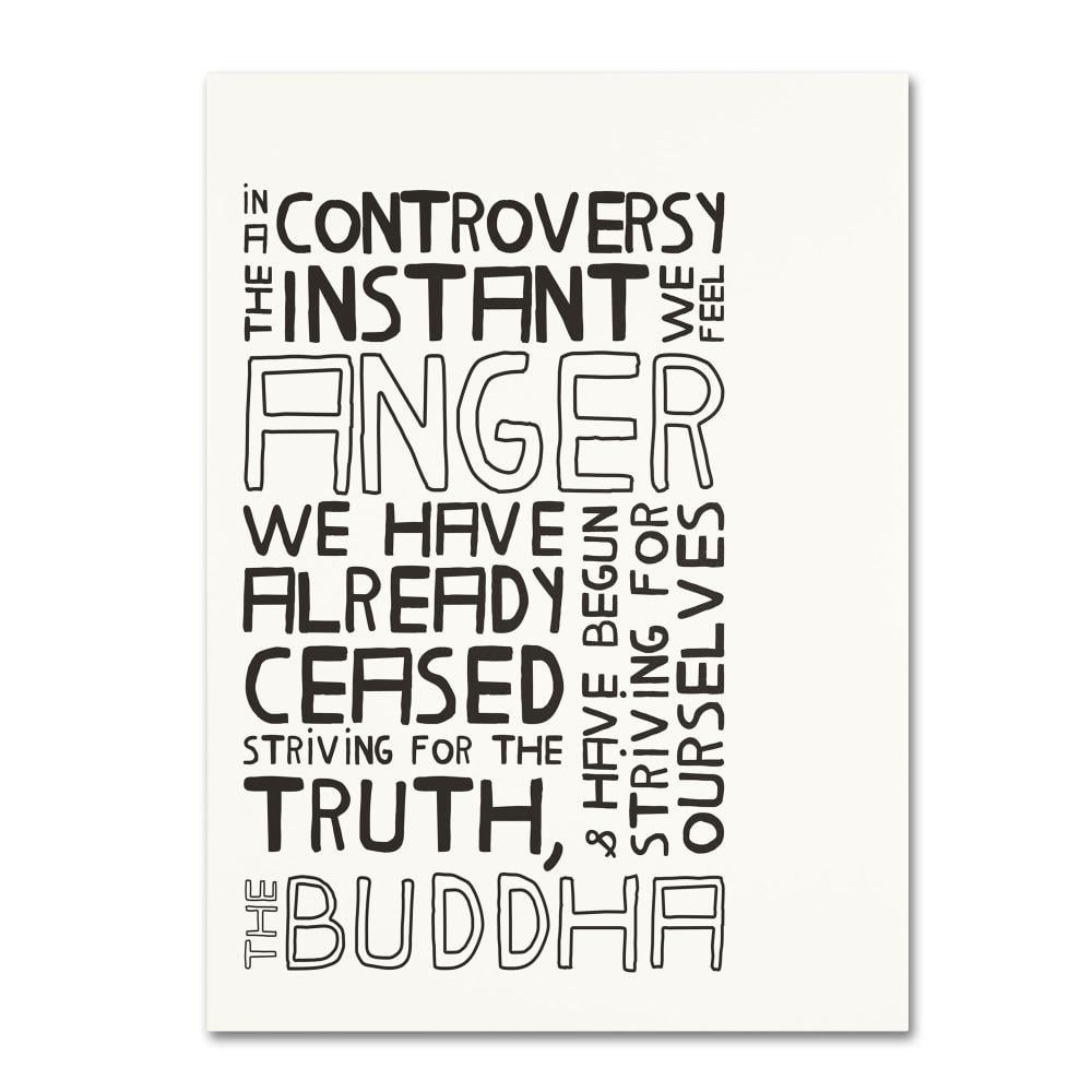 Trademark Fine Art "Anger in Controversy II" Canvas Art by Megan Romo