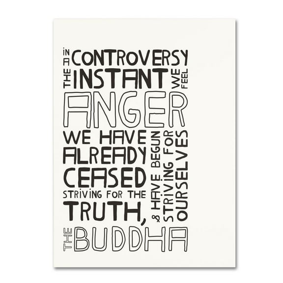 Trademark Fine Art "Anger in Controversy II" Canvas Art by Megan Romo