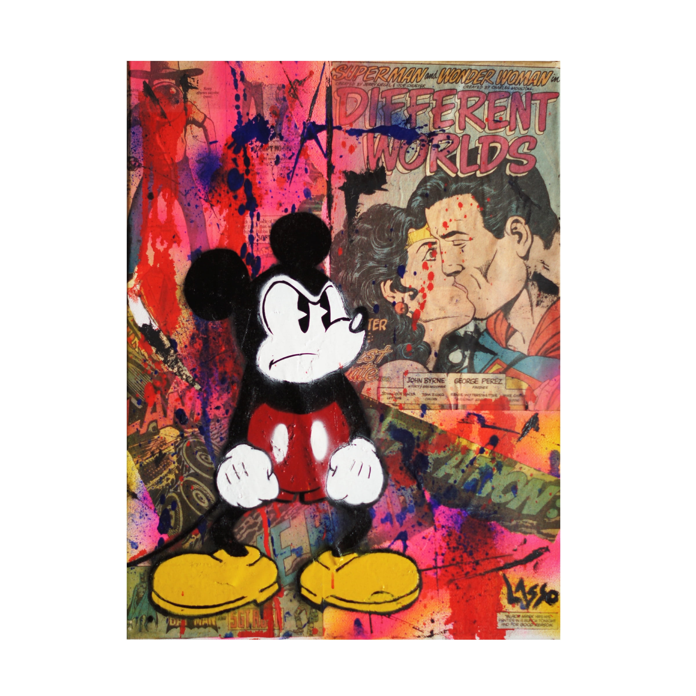 Trademark Fine Art 'Angry Mickey' Canvas Art by Sr.LaSso