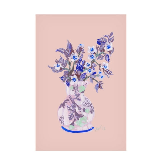 Trademark Fine Art Ania Zwara Apple Blossom Coral Canvas Wall Art