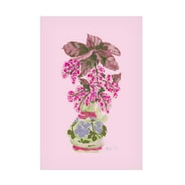 Trademark Fine Art Ania Zwara Blooming Vase In Pink Canvas Wall Art