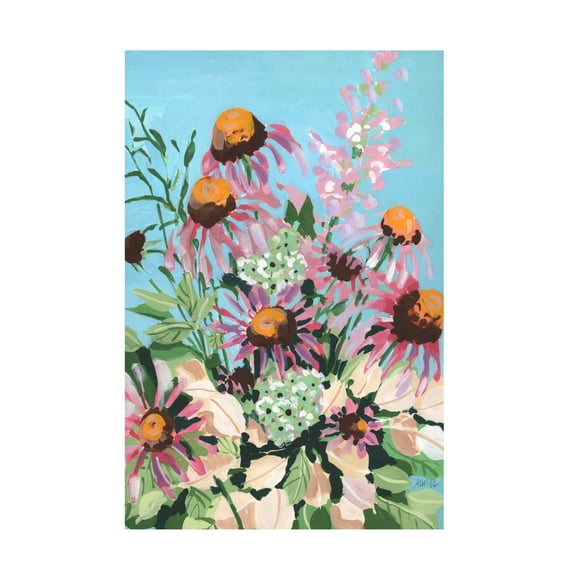 Trademark Fine Art Ania Zwara Echinacea Purpurea Canvas Wall Art