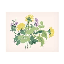 Trademark Fine Art Ania Zwara Green Meadow Bouquet Canvas Wall Art