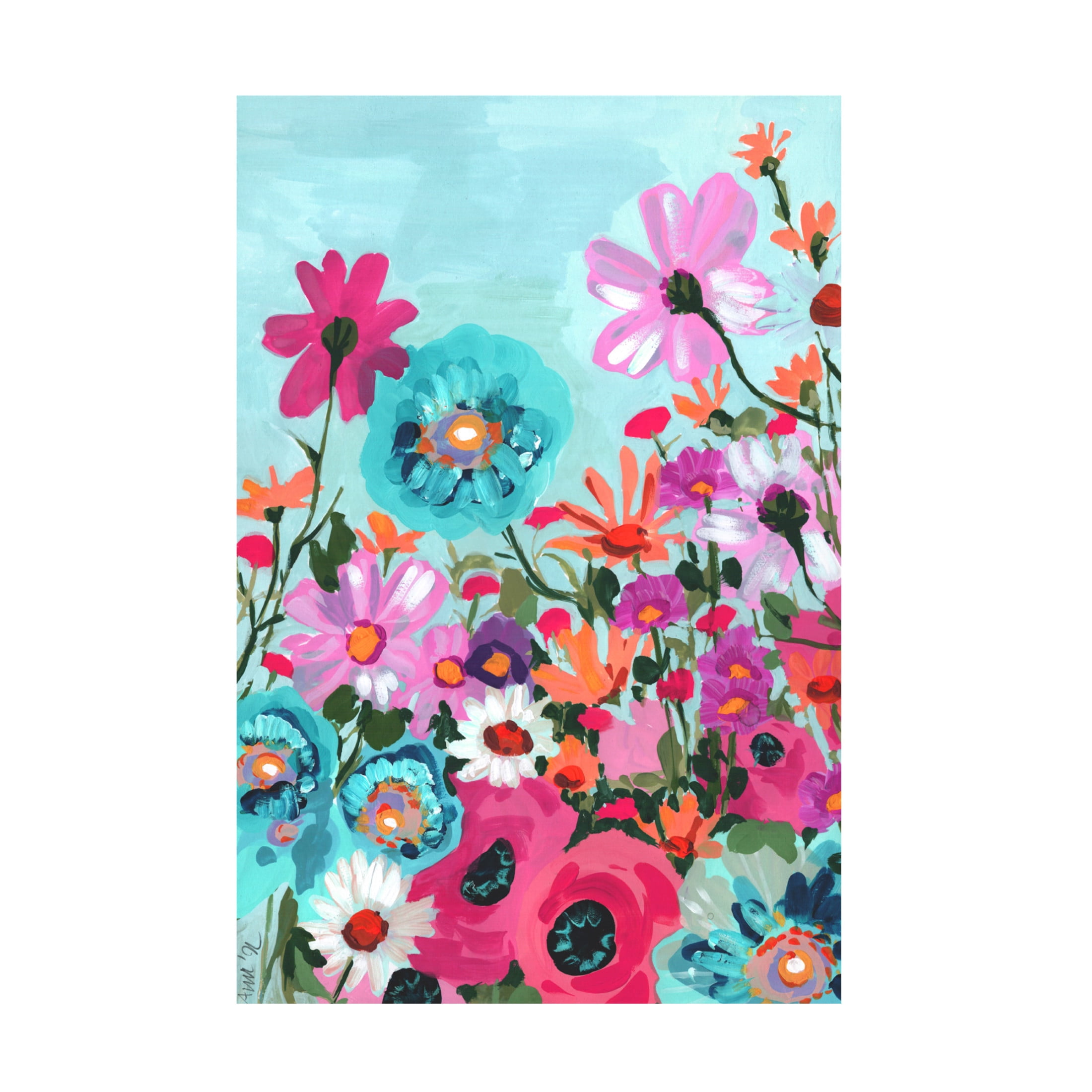 Trademark Fine Art Ania Zwara Meadow In June Pink Canvas Wall Art