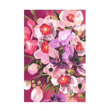 Trademark Fine Art Ania Zwara Pink Orchids Canvas Wall Art