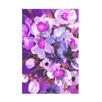Trademark Fine Art Ania Zwara Purple Orchid Canvas Wall Art