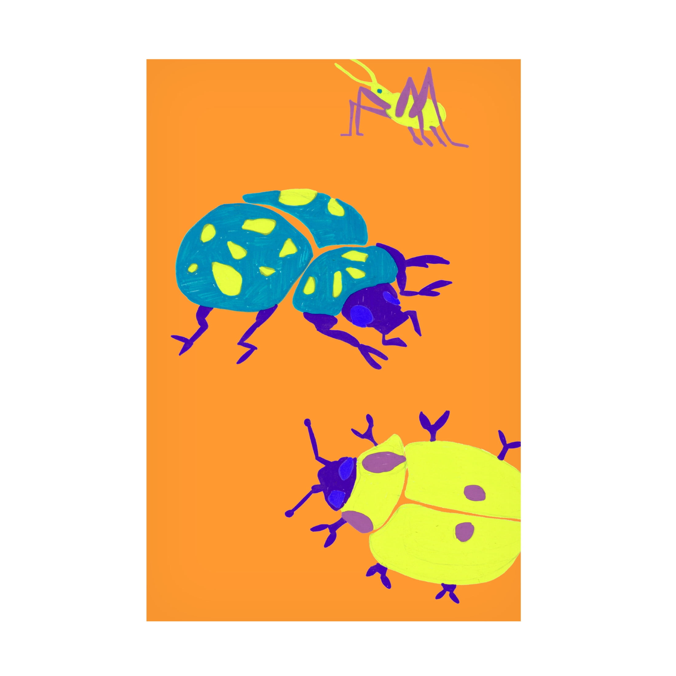 Trademark Fine Art Ania Zwara  Sunny Ladybugs Canvas Wall Art