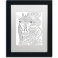 thumbnail image 1 of Trademark Fine Art 'Animals 11' Canvas Art by Hello Angel White Matte, Black Frame, 1 of 4