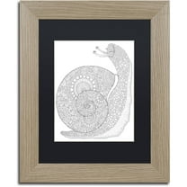 Trademark Fine Art "Animals 22" Canvas Art by Hello Angel, Black Matte, Birch Frame