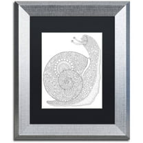 Trademark Fine Art "Animals 22" Canvas Art by Hello Angel, Black Matte, Silver Frame