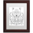 thumbnail image 1 of Trademark Fine Art "Animals 4" Canvas Art by Hello Angel, White Matte, Wood Frame, 1 of 4