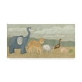 thumbnail image 1 of Trademark Fine Art 'Animals All in a Row I' Canvas Art by Megan Meagher, 1 of 4