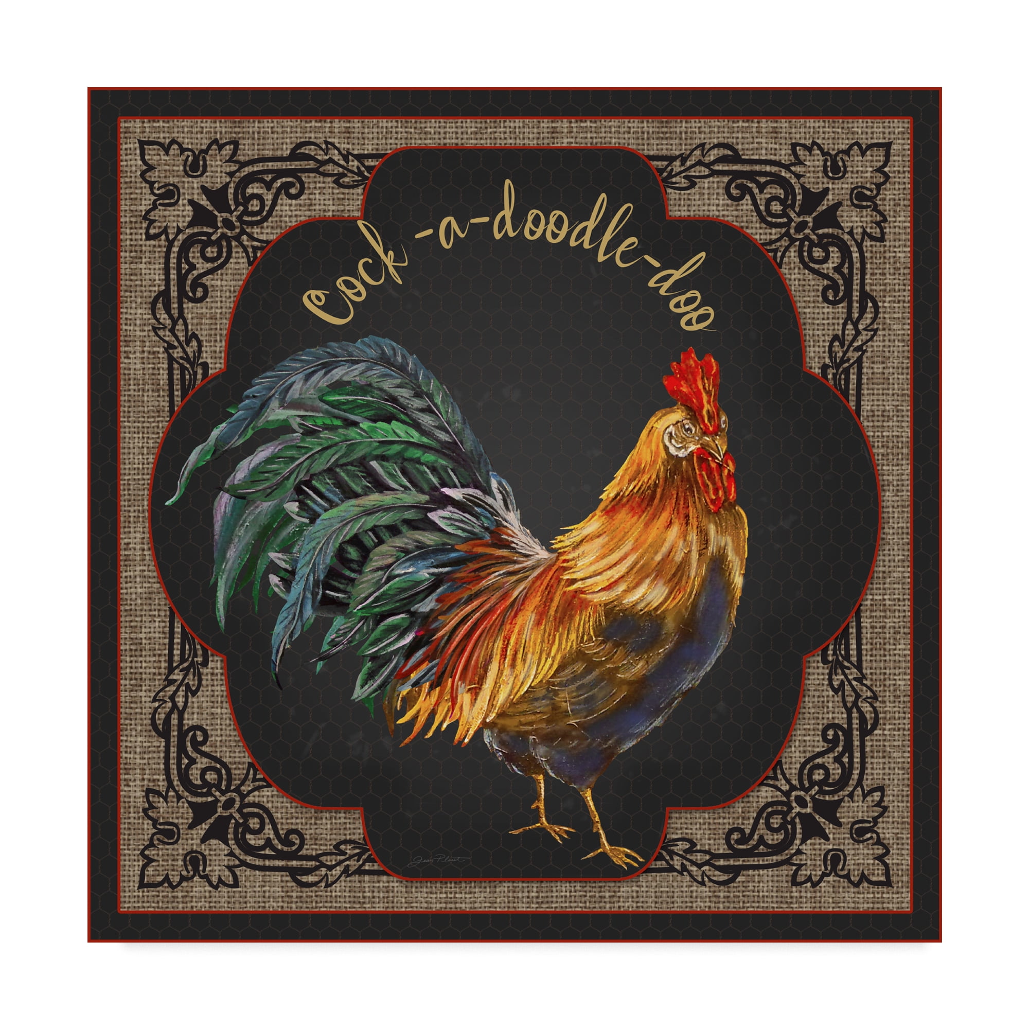 Trademark Fine Art Animals Canvas Art ' Country Kitchen 5 ' by Jean Plout