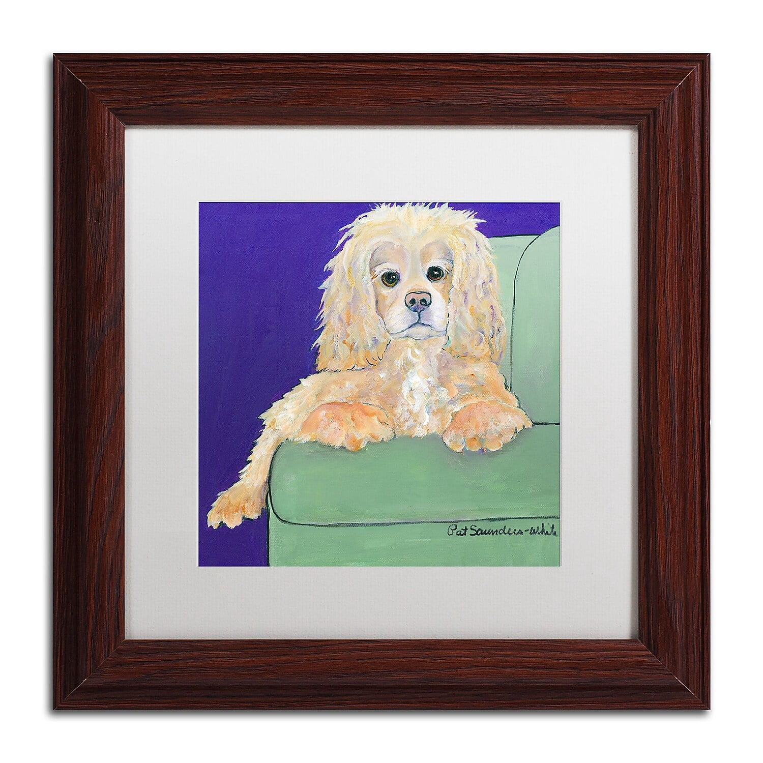 Trademark Fine Art Animals Matted Framed Art ' Betty Boop ' by Pat Saunders-White