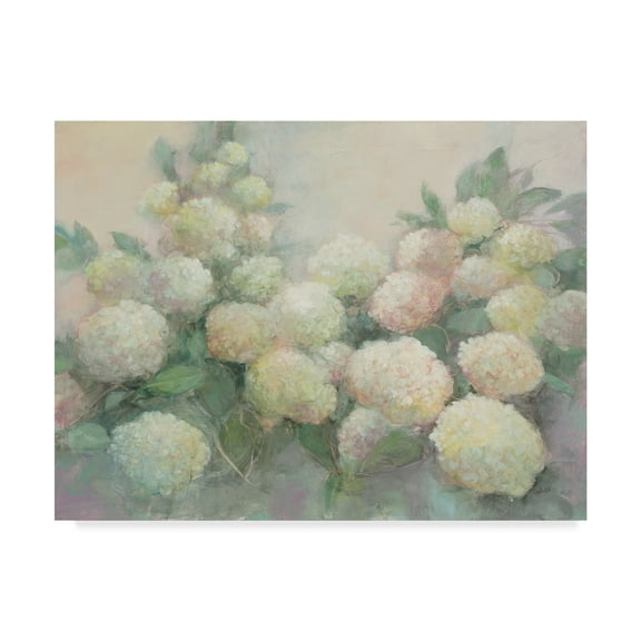 Trademark Fine Art 'Annabelle Hydrangeas' Canvas Art by Julia Purinton