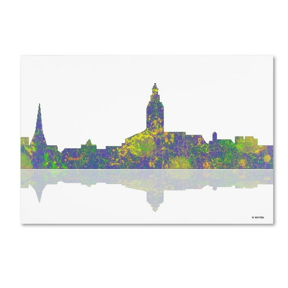 Trademark Fine Art "Annapolis Maryland Skyline 2" Canvas Art by Marlene Watson