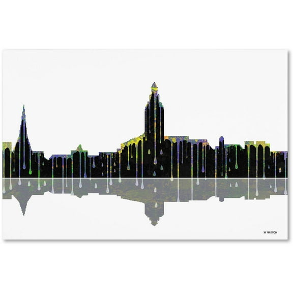 Trademark Fine Art "Annapolis Maryland Skyline" Canvas Art by Marlene Watson