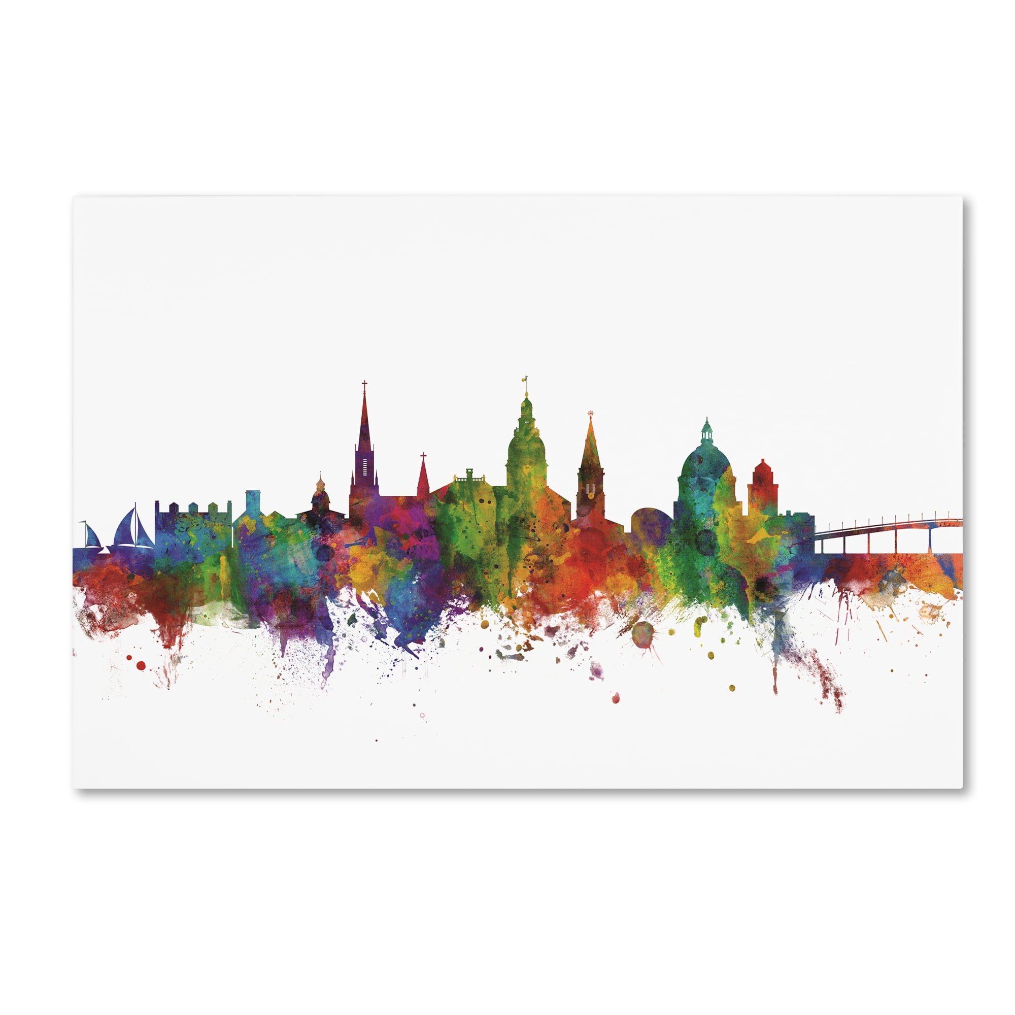 Trademark Fine Art 'Annapolis Maryland Skyline II' Canvas Art by Michael Tompsett