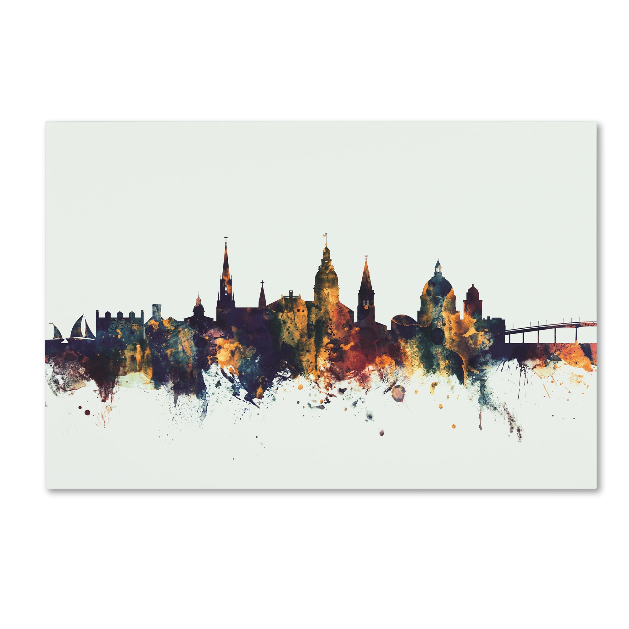 Trademark Fine Art 'Annapolis Maryland Skyline V' Canvas Art by Michael Tompsett
