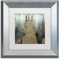 thumbnail image 1 of Trademark Fine Art "Annecy Pier" Canvas Art by Alan Blaustein, White Matte, Silver Frame, 1 of 4