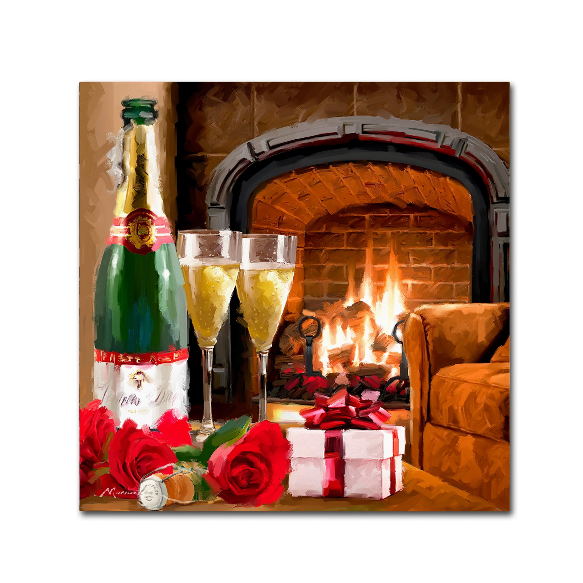 Trademark Fine Art 'Anniversary' Canvas Art by The Macneil Studio
