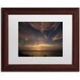 thumbnail image 1 of Trademark Fine Art "Another Amazing Sunset on Lake Erie" Canvas Art by Kurt Shaffer White Matte, Wood Frame, 1 of 4