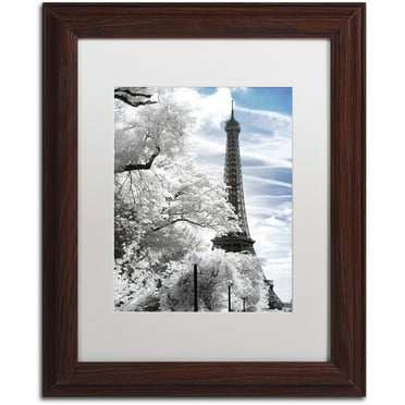 Trademark Fine Art "Another Look at Paris I" Canvas Art by Philippe Hugonnard, White Matte, Wood Frame