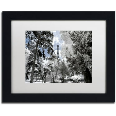 Trademark Fine Art "Another Look at Paris II" Canvas Art by Philippe Hugonnard, White Matte, Black Frame