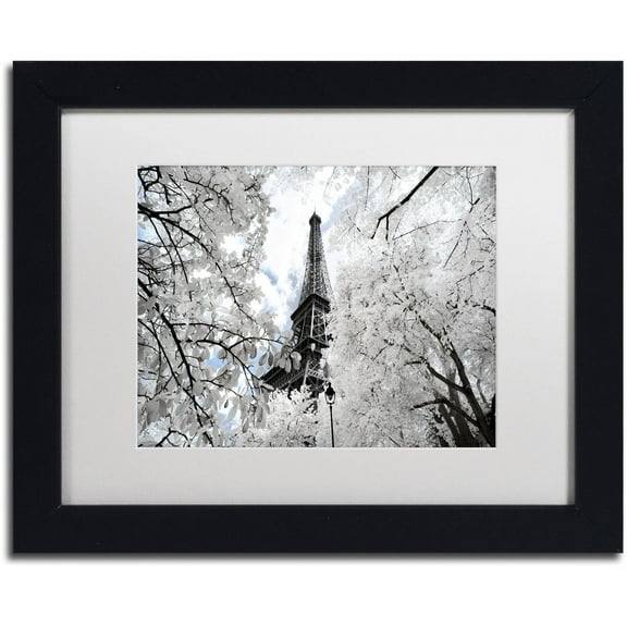 Trademark Fine Art "Another Look at Paris V" Canvas Art by Philippe Hugonnard, White Matte, Black Frame
