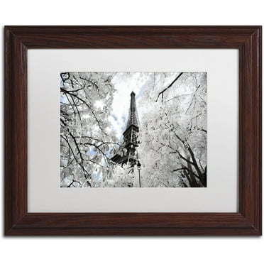 Trademark Fine Art "Another Look at Paris V" Canvas Art by Philippe Hugonnard, White Matte, Wood Frame