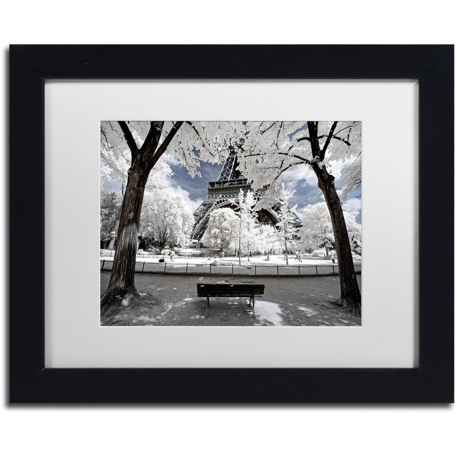 Trademark Fine Art "Another Look at Paris VI" Canvas Art by Philippe Hugonnard, White Matte, Black Frame