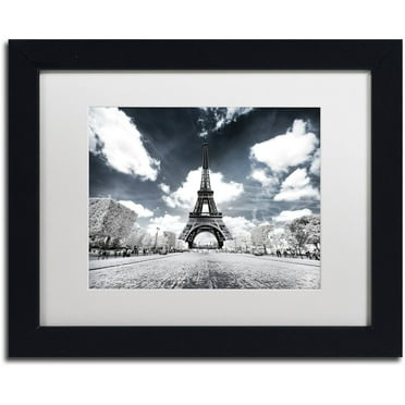Trademark Fine Art "Another Look at Paris VII" Canvas Art by Philippe Hugonnard, White Matte, Black Frame