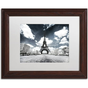 Trademark Fine Art "Another Look at Paris VII" Canvas Art by Philippe Hugonnard, White Matte, Wood Frame