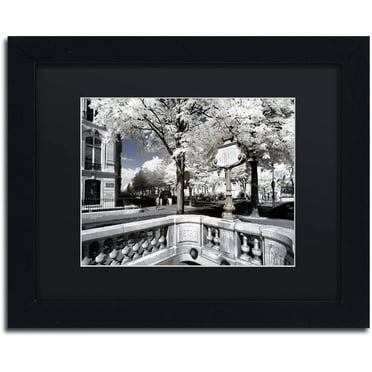 Trademark Fine Art "Another Look at Paris XII" Canvas Art by Philippe Hugonnard, Black Matte, Black Frame