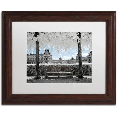 Trademark Fine Art "Another Look at Paris XIX" Canvas Art by Philippe Hugonnard, White Matte, Wood Frame