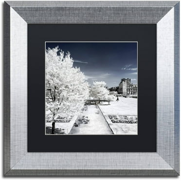 Trademark Fine Art "Another Look at Paris XVIII" Canvas Art by Philippe Hugonnard, Black Matte, Silver Frame