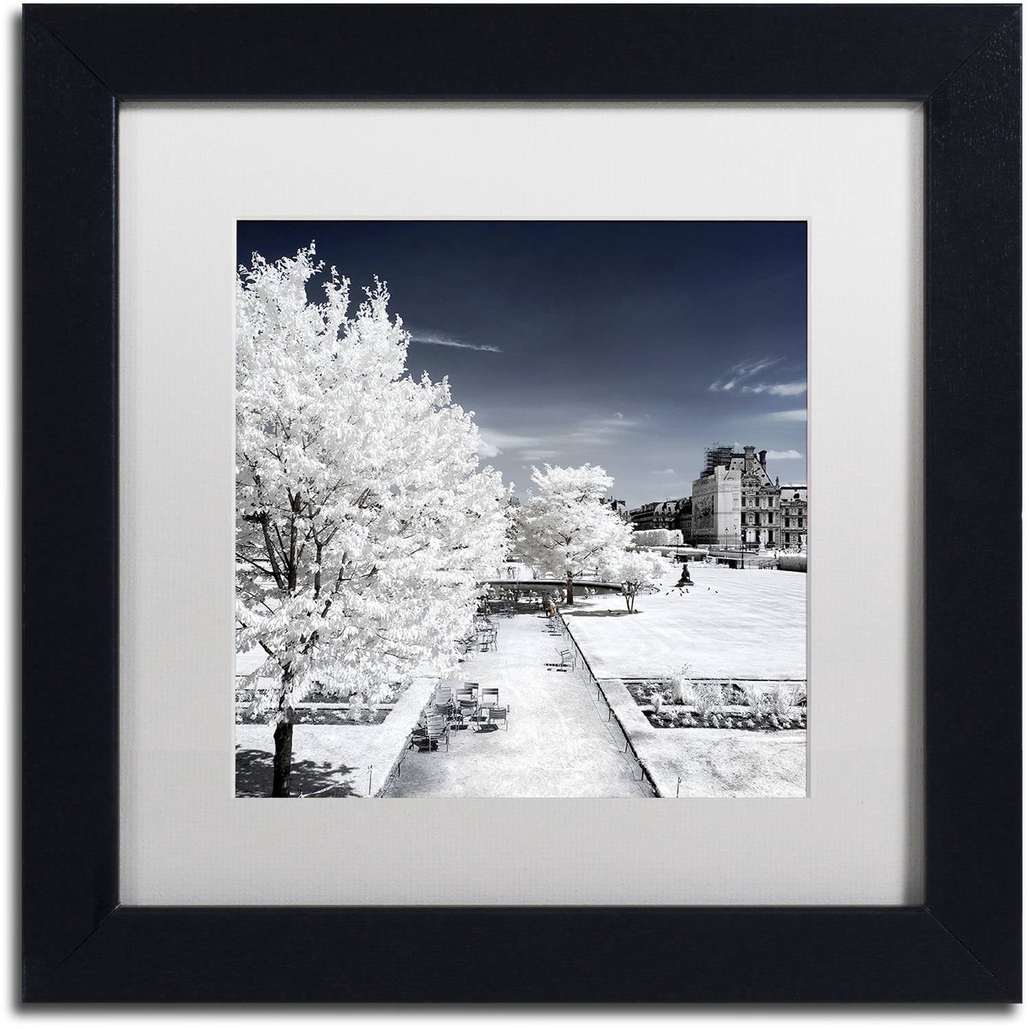 Trademark Fine Art "Another Look at Paris XVIII" Canvas Art by Philippe Hugonnard, White Matte, Black Frame