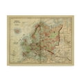 thumbnail image 1 of Trademark Fine Art 'Antique Map of Europe' Canvas Art by Johnson, 1 of 1