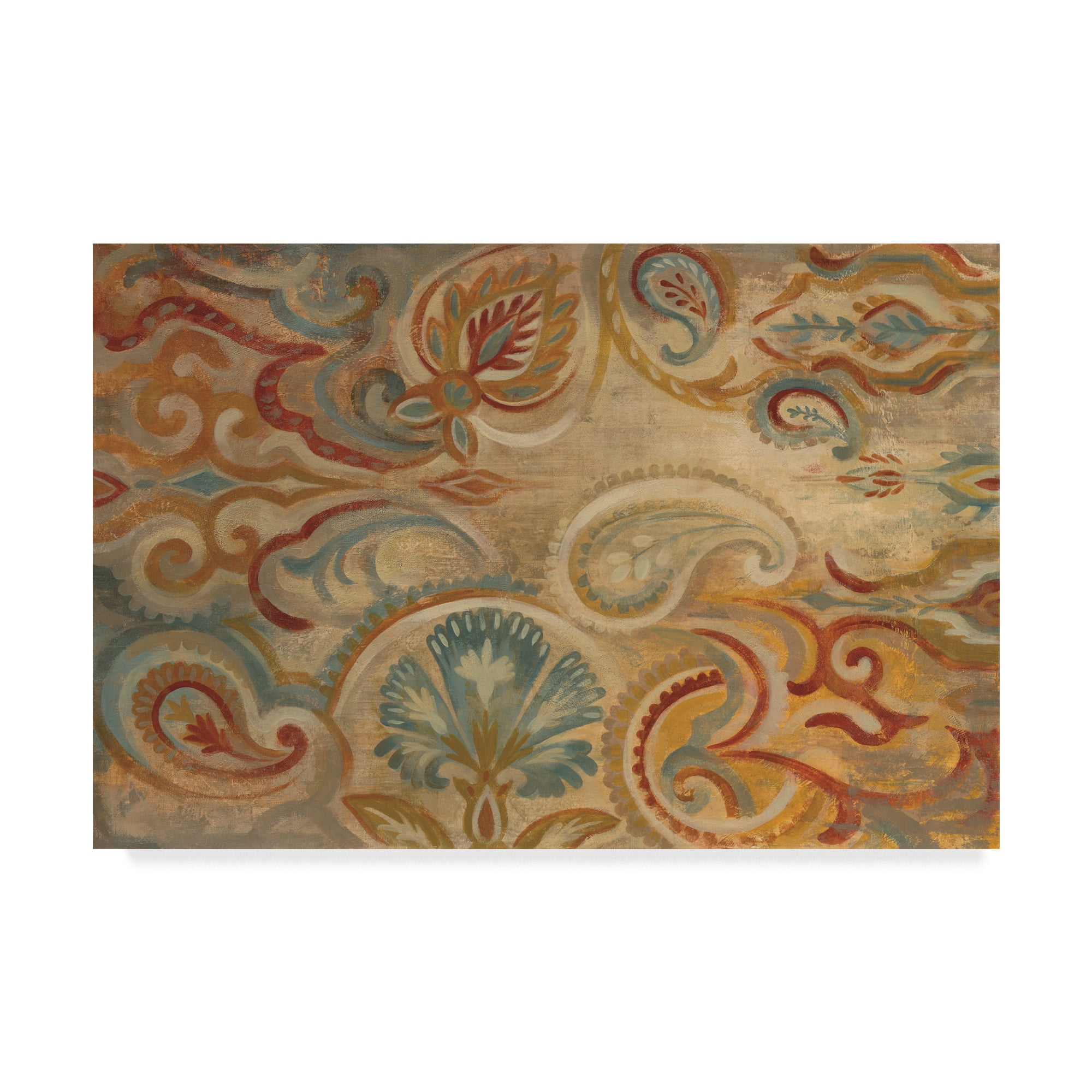 Trademark Fine Art 'Antique Paisley' Canvas Art by Silvia Vassileva