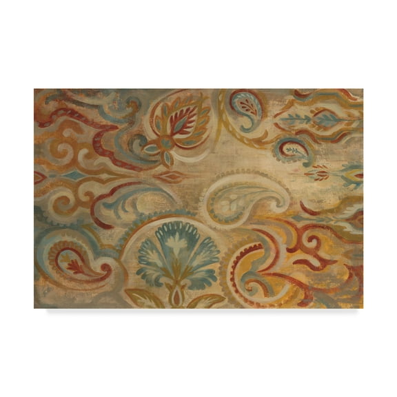 Trademark Fine Art 'Antique Paisley' Canvas Art by Silvia Vassileva