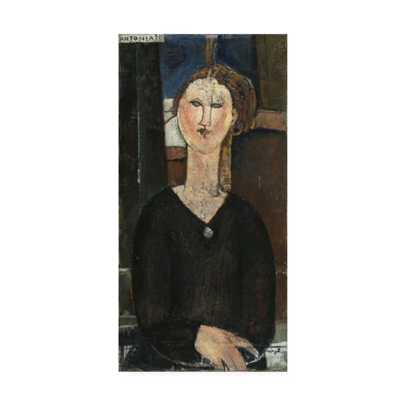 Trademark Fine Art 'Antonia' Canvas Art by Modigliani