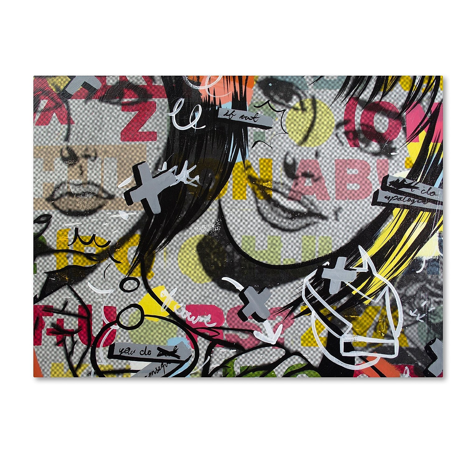 Trademark Fine Art "Apologies" Canvas Art by Dan Monteavaro