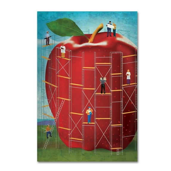 Trademark Fine Art 'Apple' Canvas Art by Greg Simanson