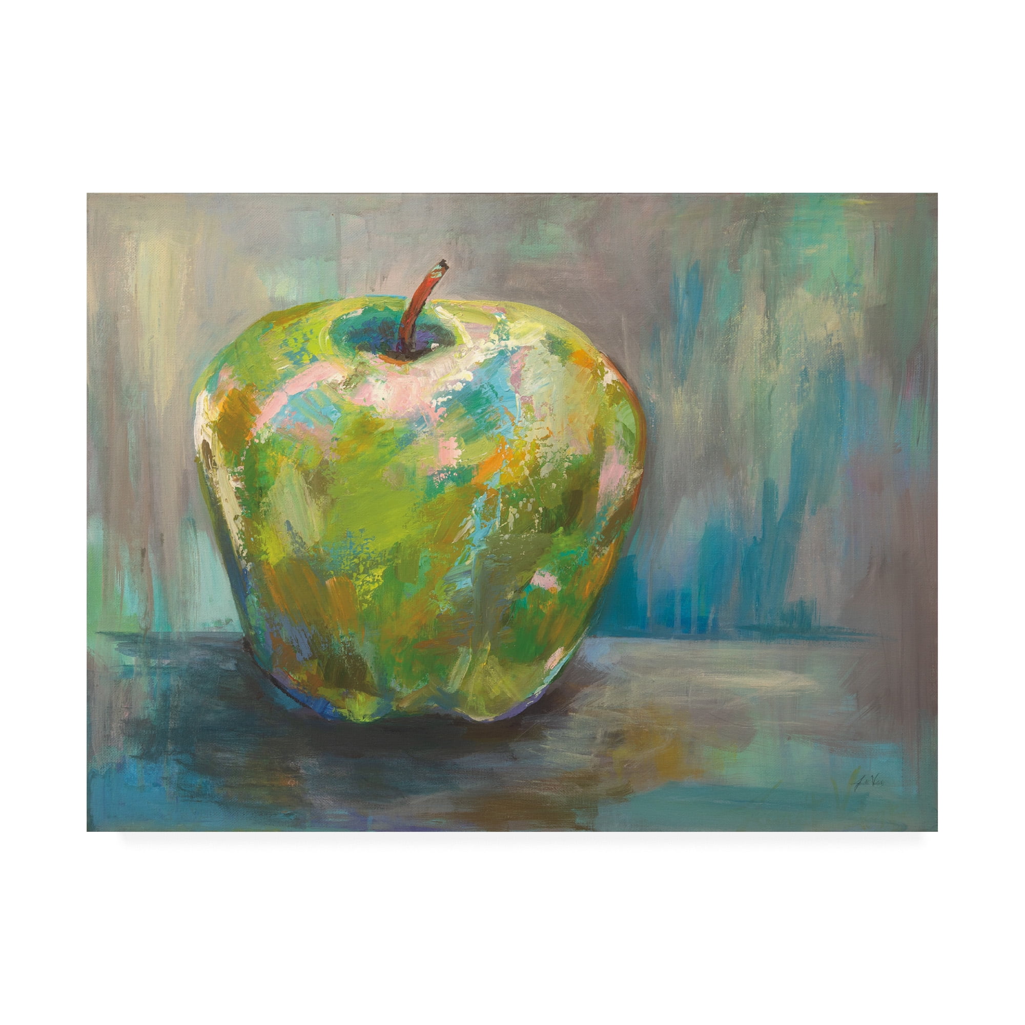 Trademark Fine Art 'Apple Green Still' Canvas Art by Jeanette Vertentes