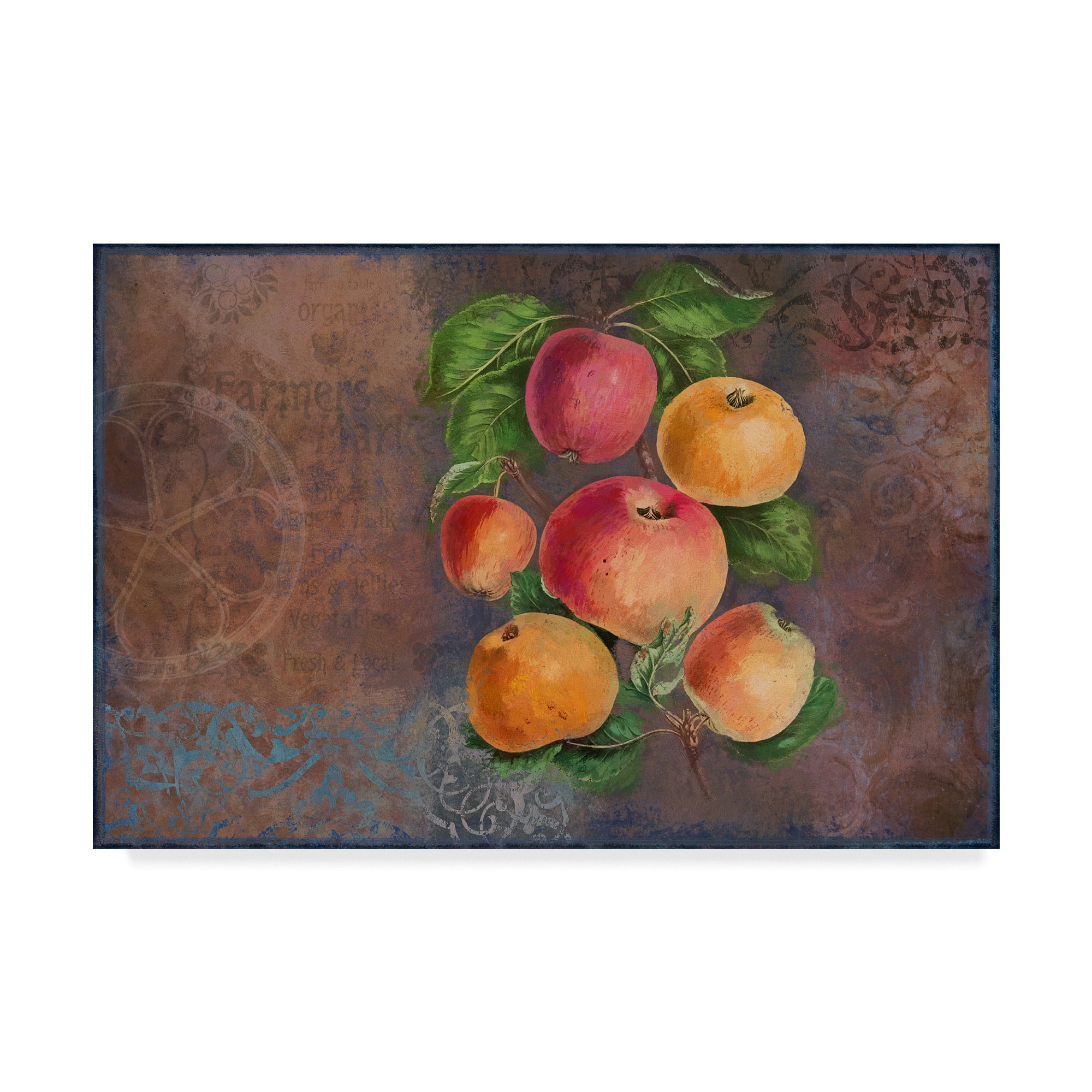 Trademark Fine Art 'Apples Fruit Series' Canvas Art by Cora Niele