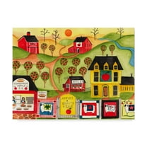 Trademark Fine Art 'Apples Quilts 4 Sale' Canvas Art by Cheryl Bartley