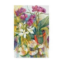 Trademark Fine Art 'Apples and Orchids' Canvas Art by Annelein Beukenkamp