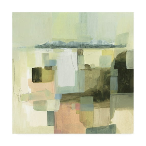 Trademark Fine Art 'Apricot And Sage I' Canvas Art by Victoria Borges